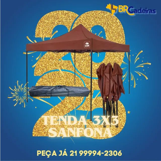 Tenda 3x3 Elite sanfonada e articulada