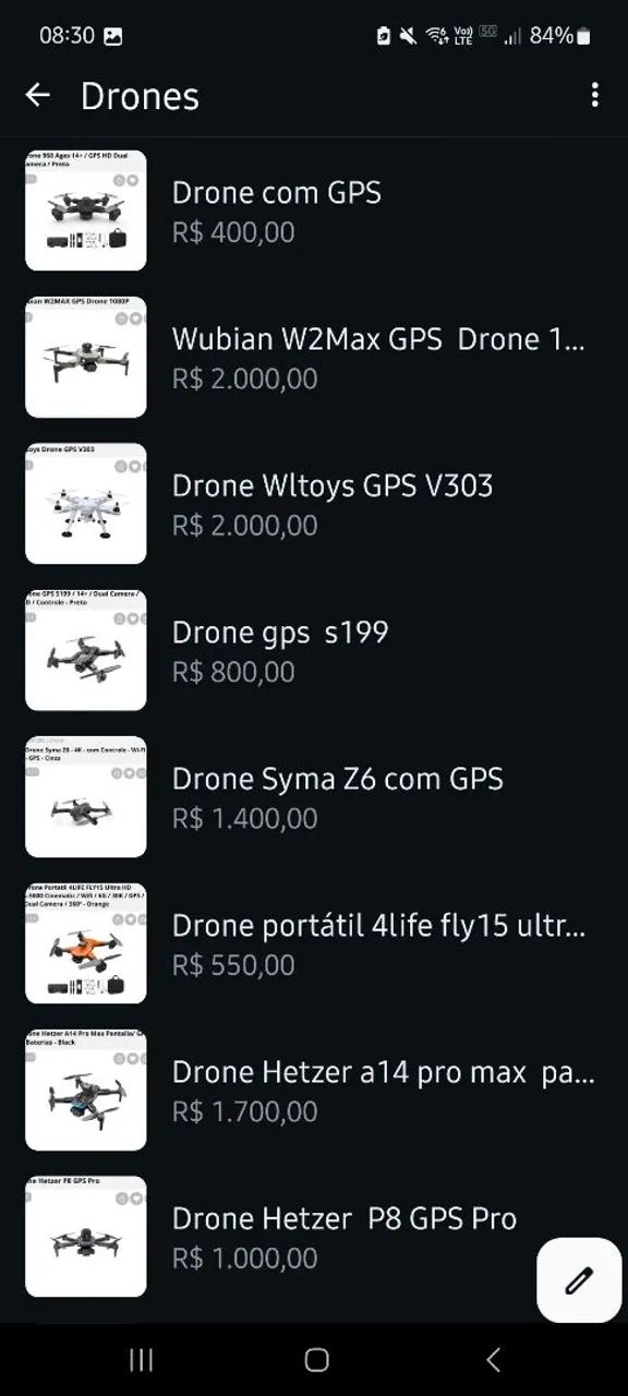 Drones Aparti 170$ - Jacaraú Regiões