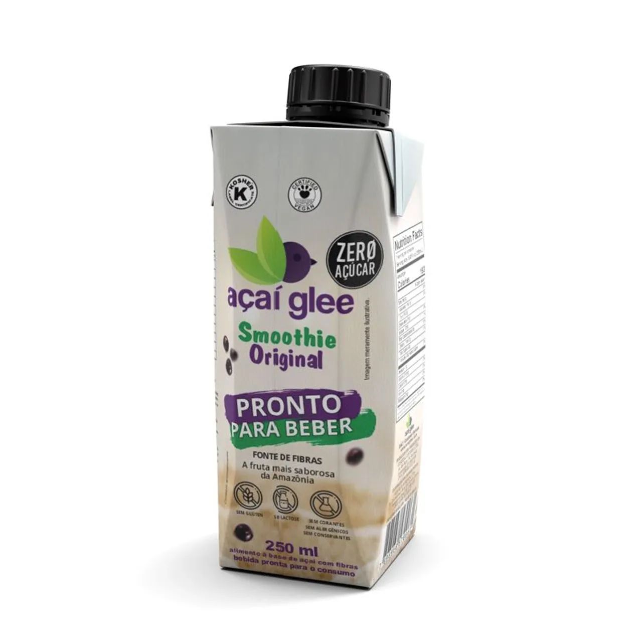 Açaí Glee Smoothie Original ZERO AÇÚCAR (24x250ml) - Foto 2