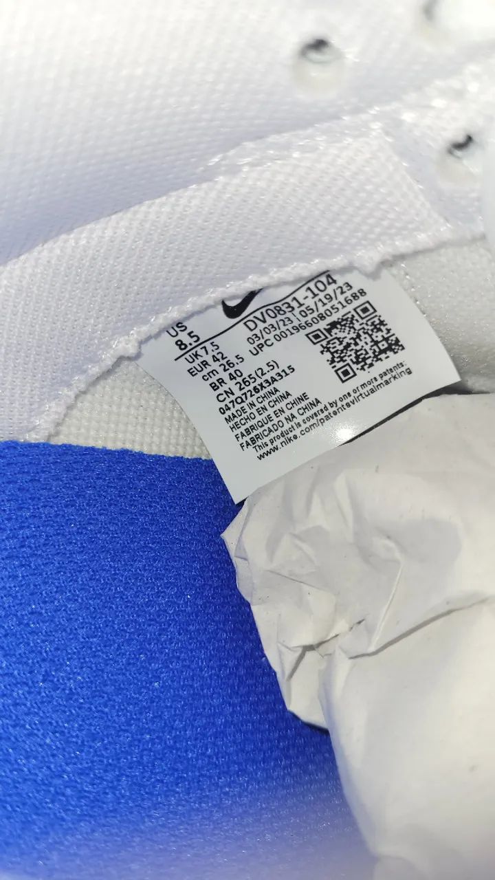 Nike Dunk Low Hyper Royal - tamanho 40, original - Foto 5