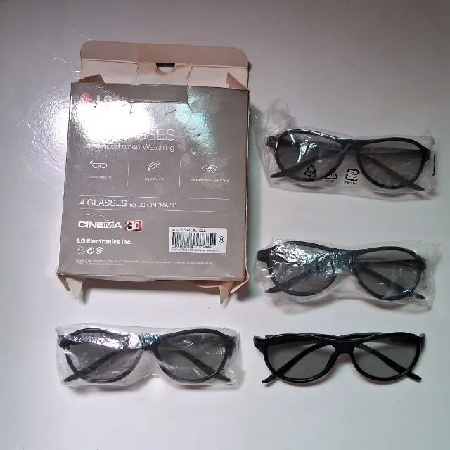 4 Óculos 3d com caixa, novinhos da LG - Foto 2