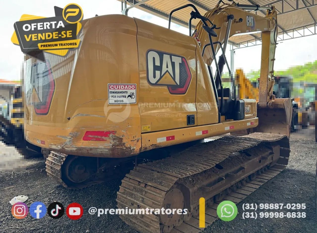 Mini escavadeira Caterpillar 320 - Ótimo estado