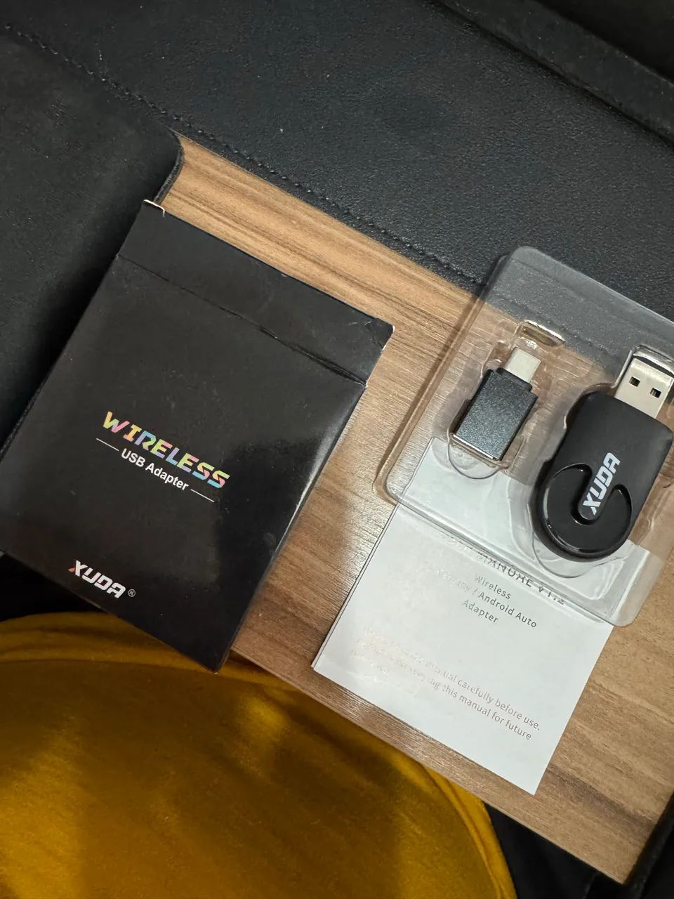 Adaptador wireless USB XUDA Android auto e Apple CarPlay sem fio