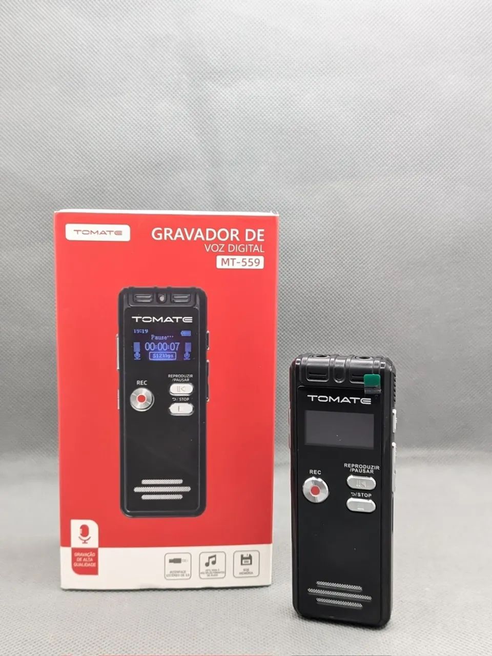 Gravador de Voz Digital Tomate MT-559