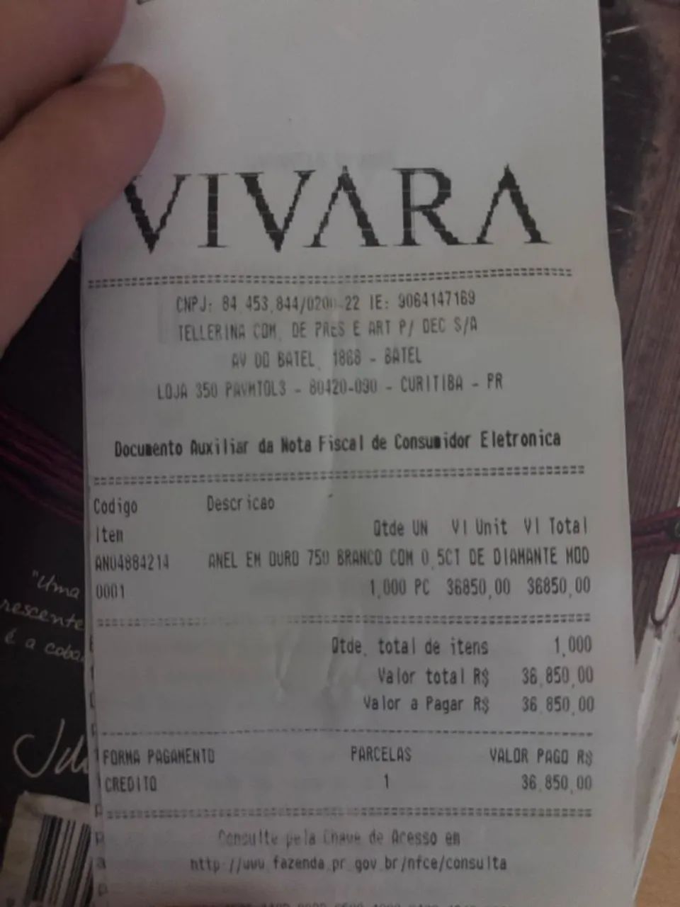 Aliança Vivara nova ouro branco diamante 0.5 ct com garantias aparador ouro 18k brilhantes - Foto 6