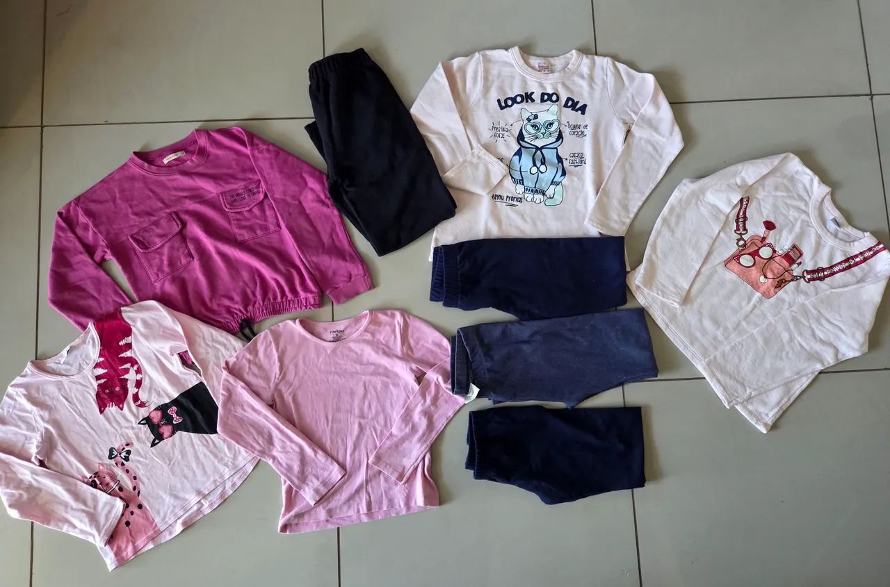 KIT de Roupas Infantis - TAMANHO 10