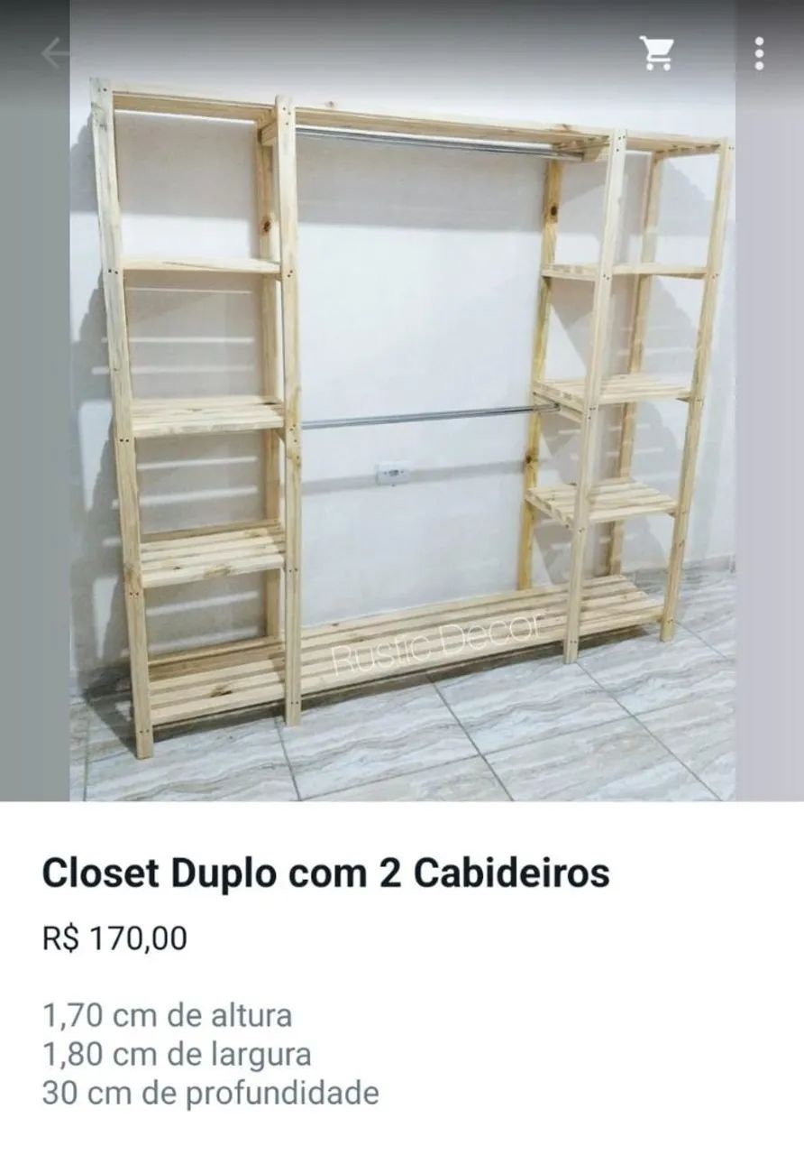 Closet em madeira 