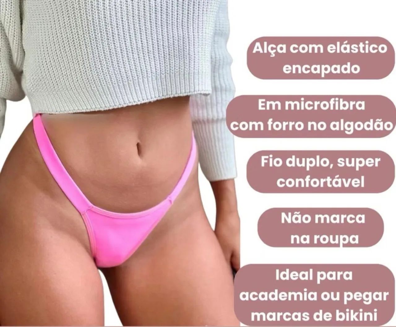 Calcinhas Fio Duplo Biquíni . - Foto 2