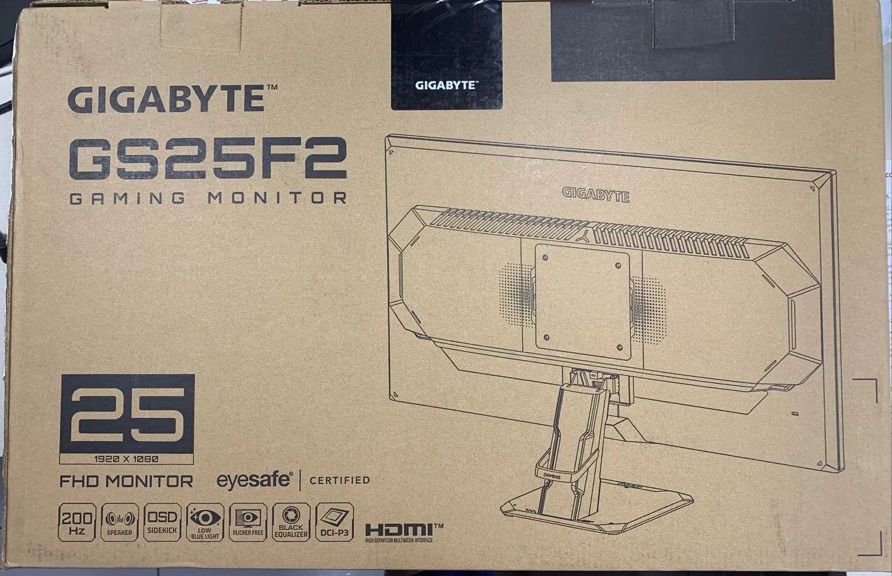 Monitor Gamer Gigabyte 25", FHD, 200Hz, 1ms - Foto 3