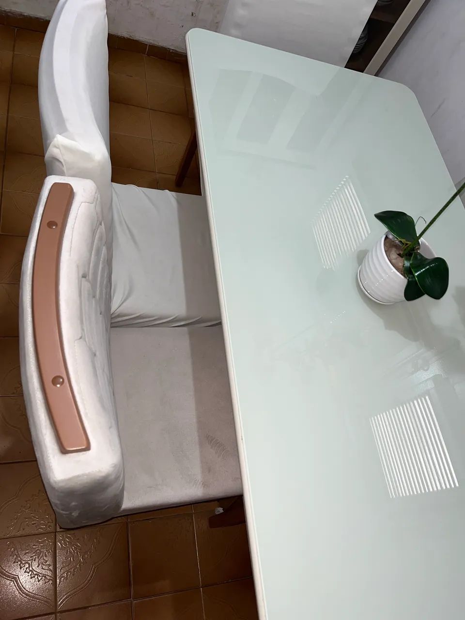 Mesa gourmet 6 cadeira / material veludo acolchoado - Foto 3