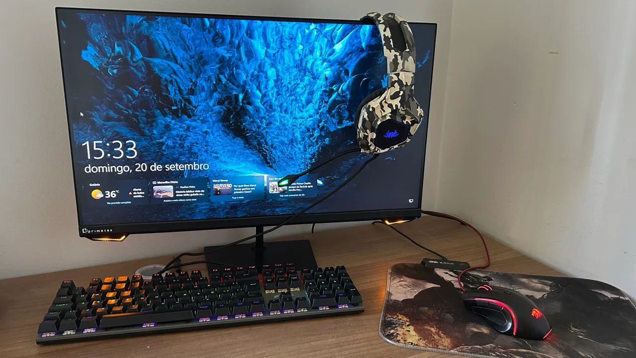 Monitor Primetek 25H2G 120Hz + Teclado + Mouse + Mousepad - Foto 3