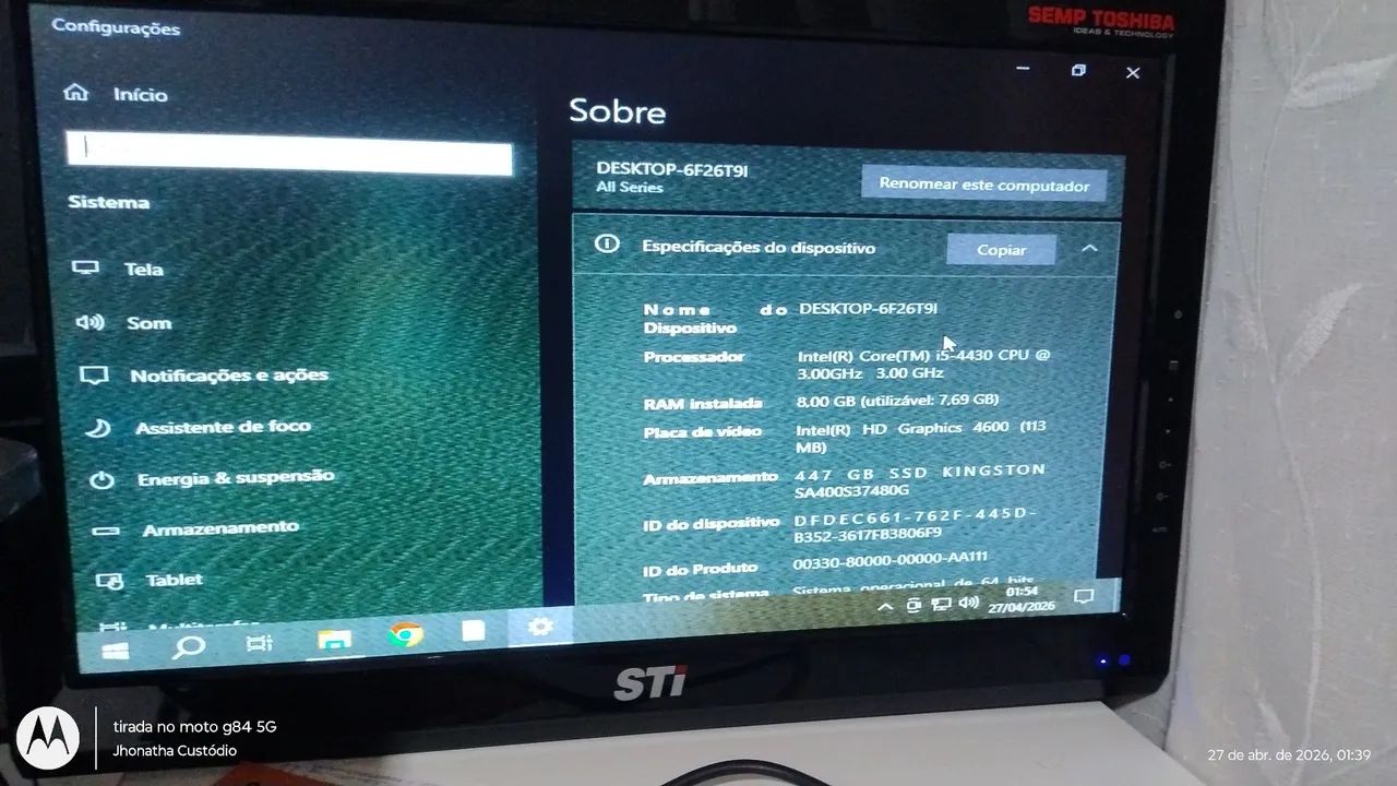 Intel core i5-4430 4nd gen, 8GB ram e HD 480GB e 6 meses de garantia! - Foto 4