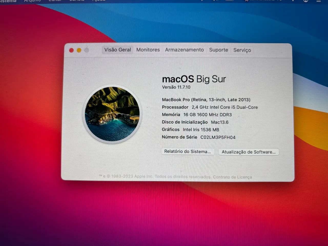 MacBook Pro 13 polegadas A1502 - Foto 3