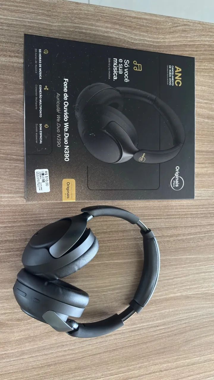 Headset iPlace Original N390 - Caixa + NF + Case - Foto 3