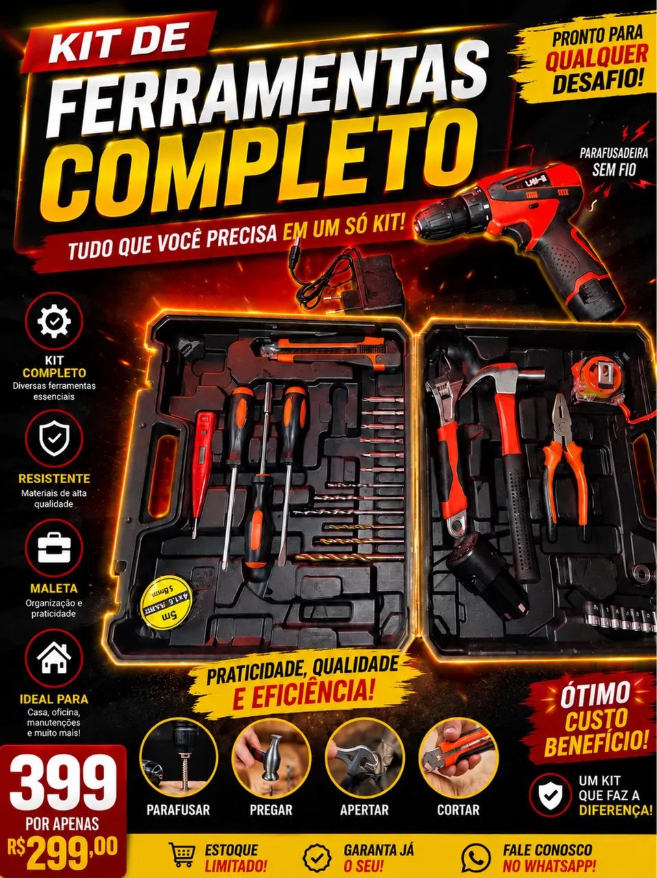 Caixa de ferramenta completa 