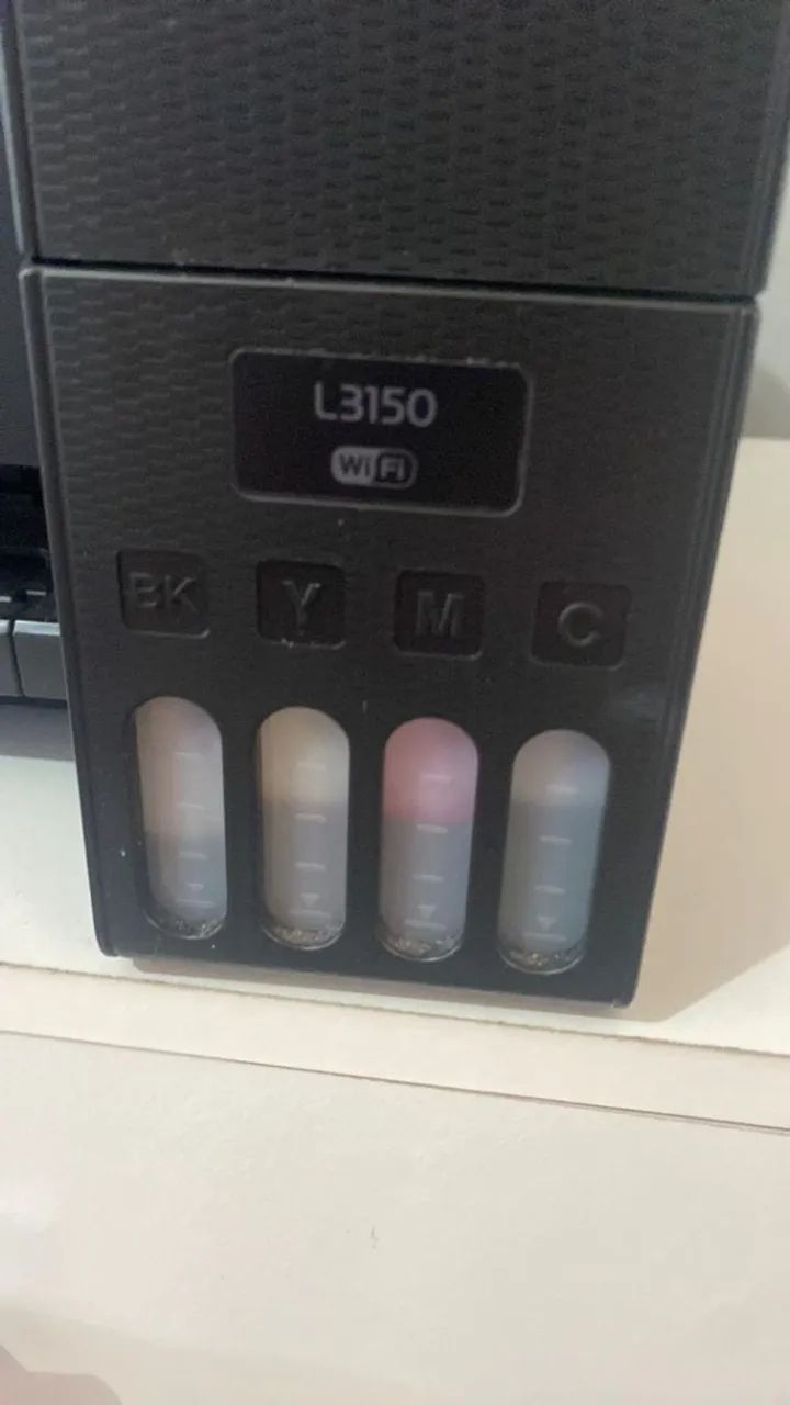impressora  epson L3150 luzes piscando com comando via cabo funcional - Foto 4