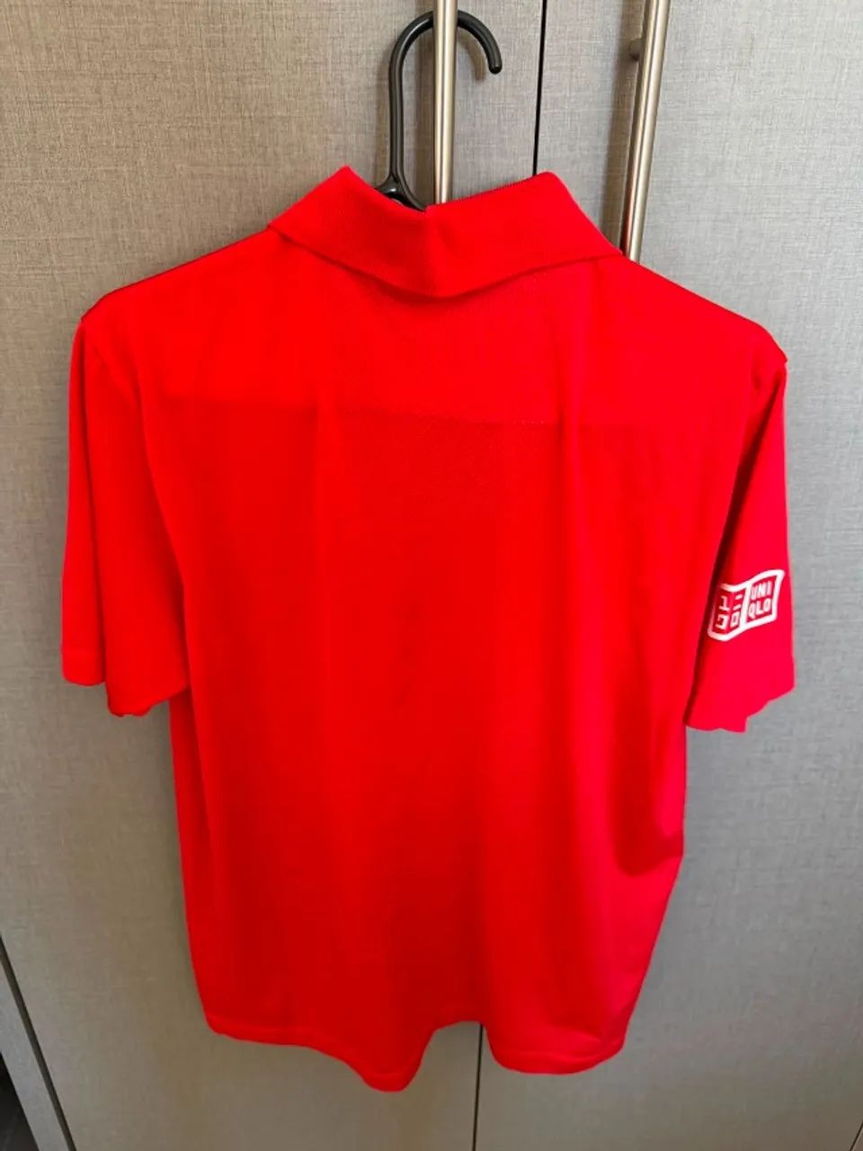 camisa polo uniqlo vermelha tennis - Foto 4