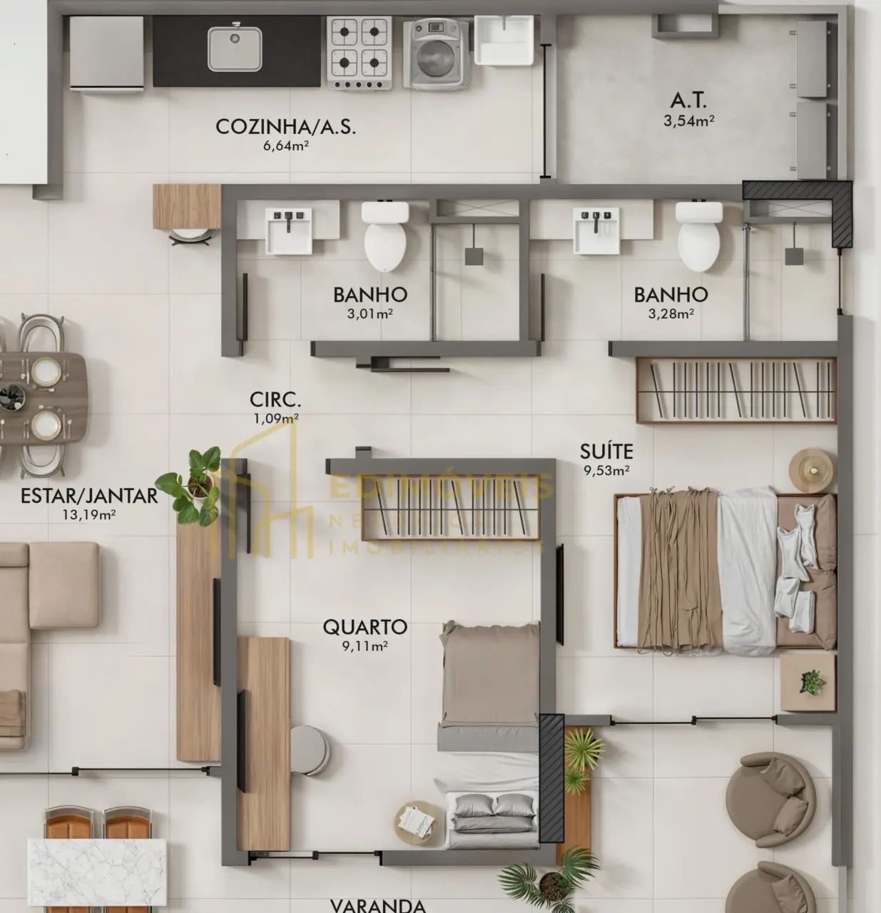 Seu futuro começa aqui: apartamento de 2 quartos no De Fátima, Serra, esperando por você! - Foto 10