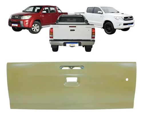 Tampa Traseira Toyota Hilux C/f Chave 2009 2010 2011 Novo Cinza - Foto 10