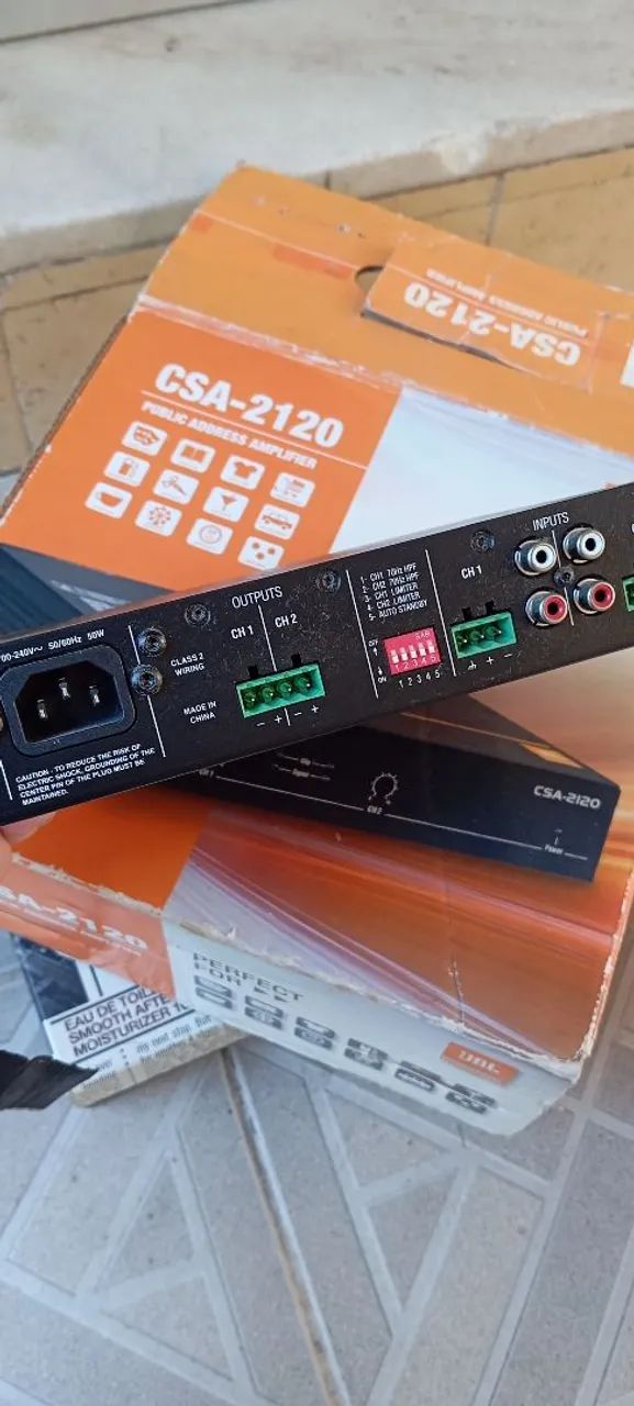 Amplificador Profissional JBL CSA-2120 - Som Ambiente de Alta