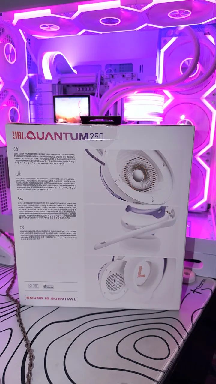 Fone Headset gamer JBL QUANTUM 250 - Foto 2