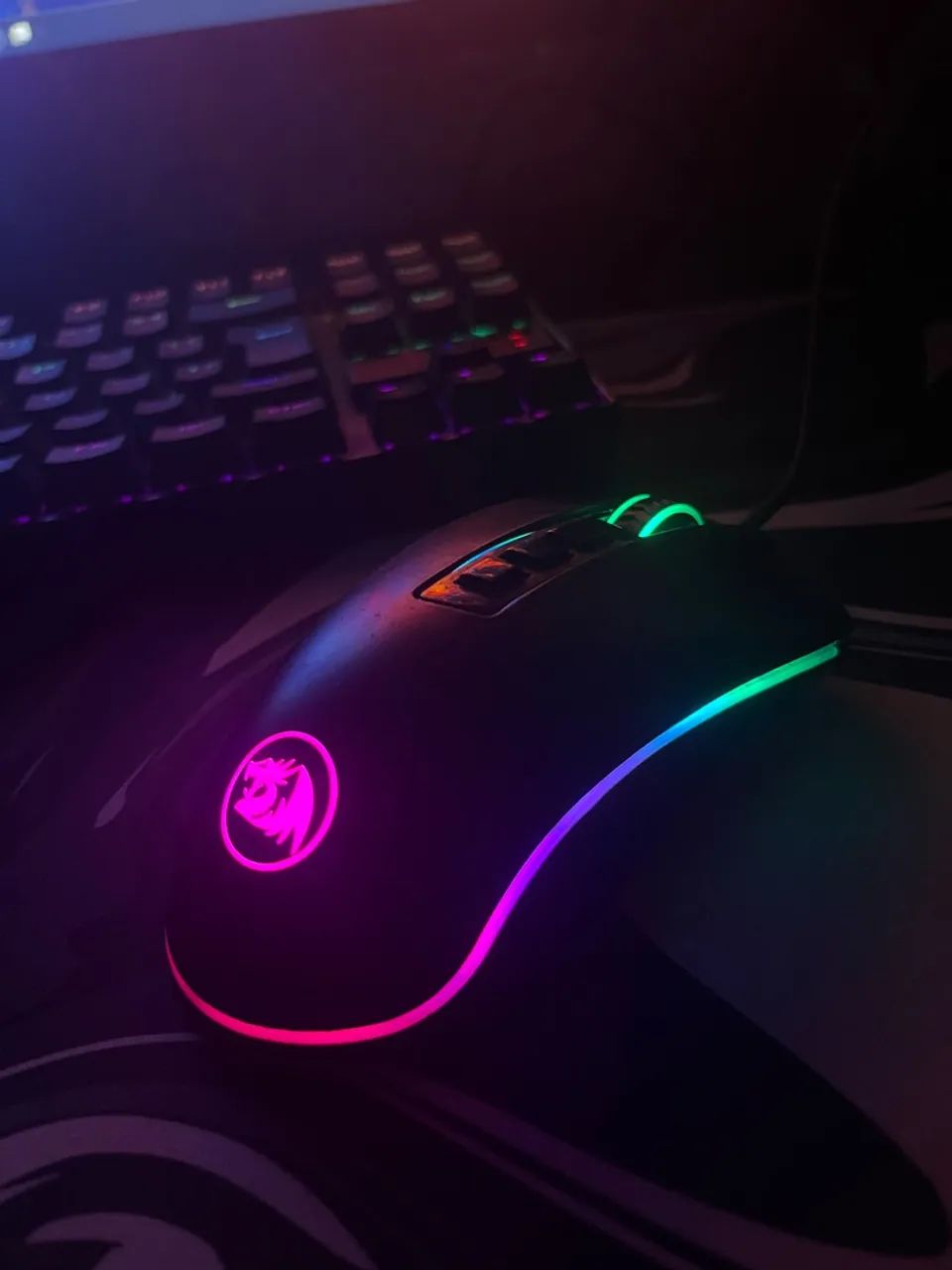 teclado mecânico e mouse gamer red dragon  - Foto 3