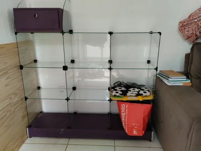 vitrine de exposição