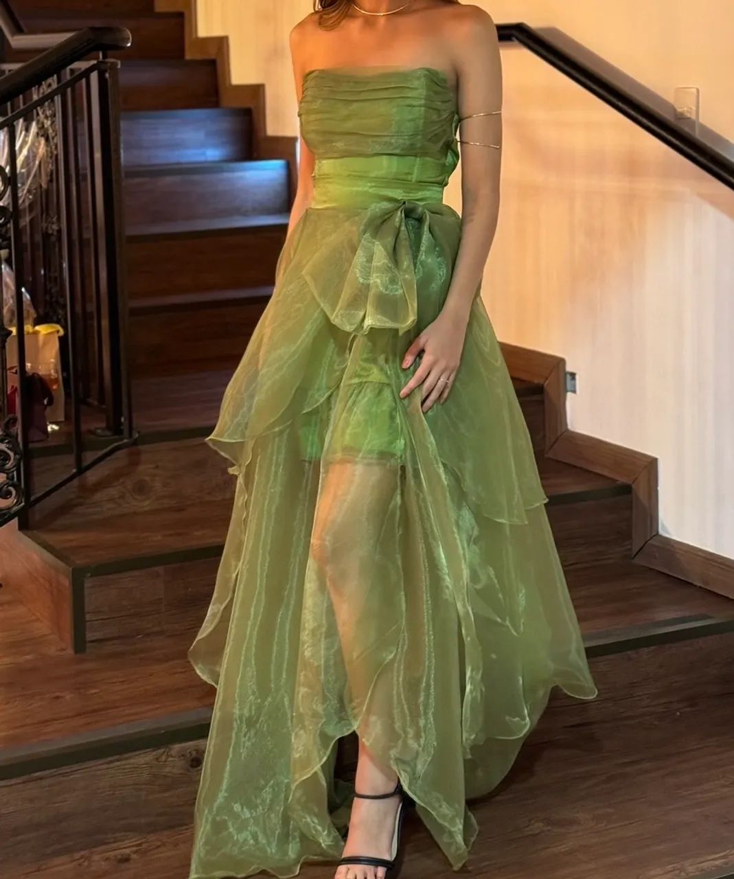 Vestido de festa verde - Foto 3