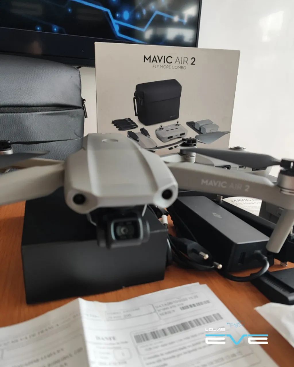Drone Air 2, bem conservado. Com nota fiscal! - Foto 3