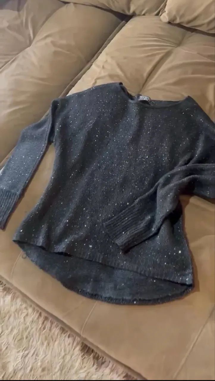 Blusa de lã brilho