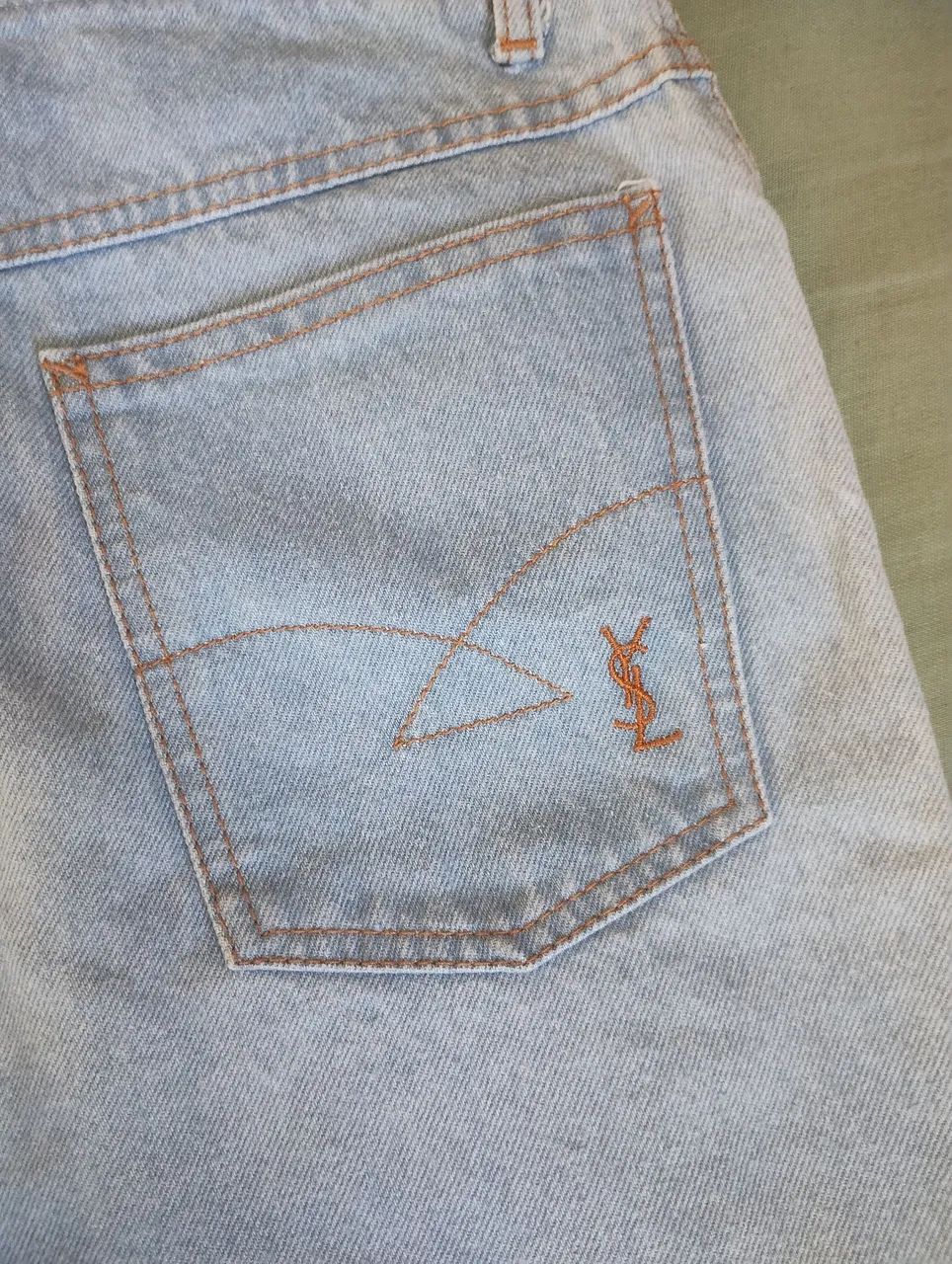 Calça Jeans Original YSL cintura alta - Foto 4