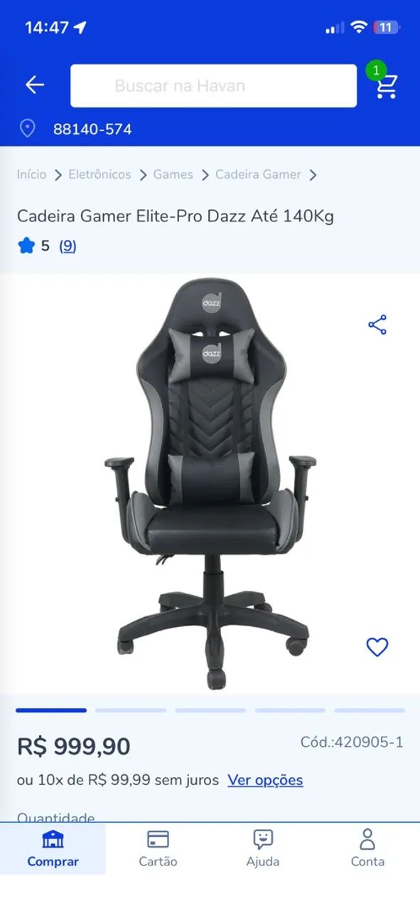 Cadeira gamer muito nova  - Foto 5