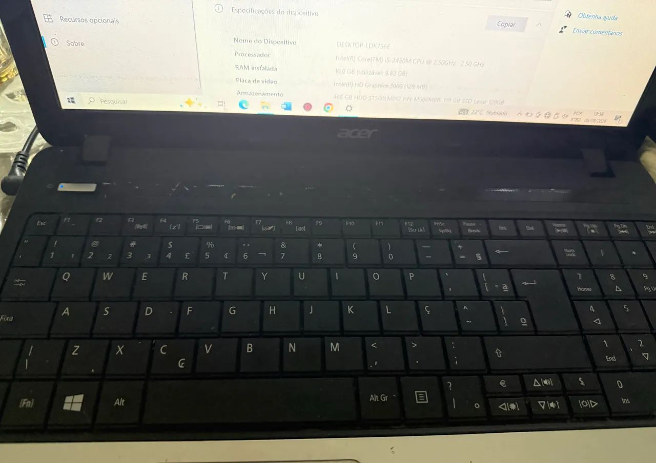 Notebook Acer aspire i5 10g ssd - Foto 5