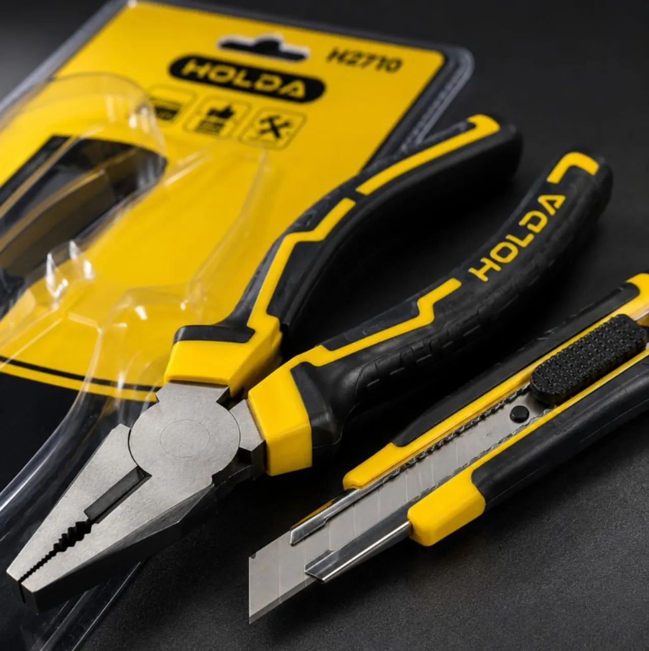 Kit Alicate Universal 8" + Estilete Retrátil Profissional HOLDA H2710  - Foto 5