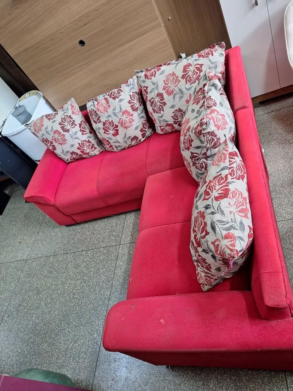  * SÓ CHAMAR ?SOFÁ DE CANTO USADO NADA QUEBRADO ENTREGA GRÁTIS  - Foto 3