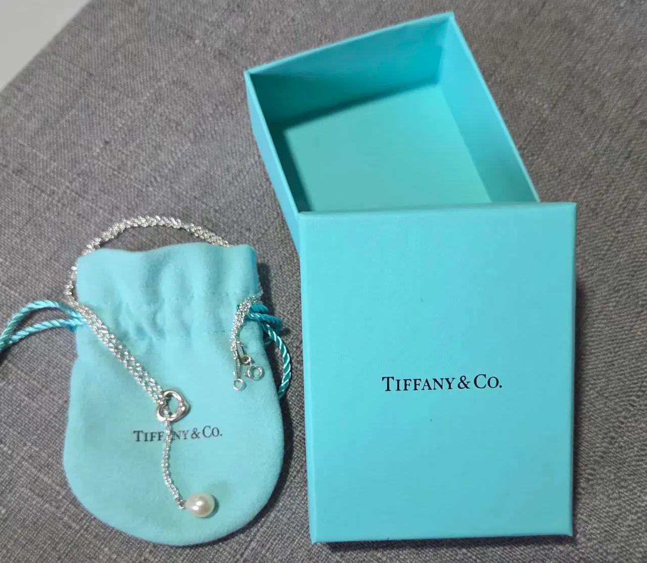 Colar Open Heart em Prata de Lei com Pérolas Tiffany - Foto 3