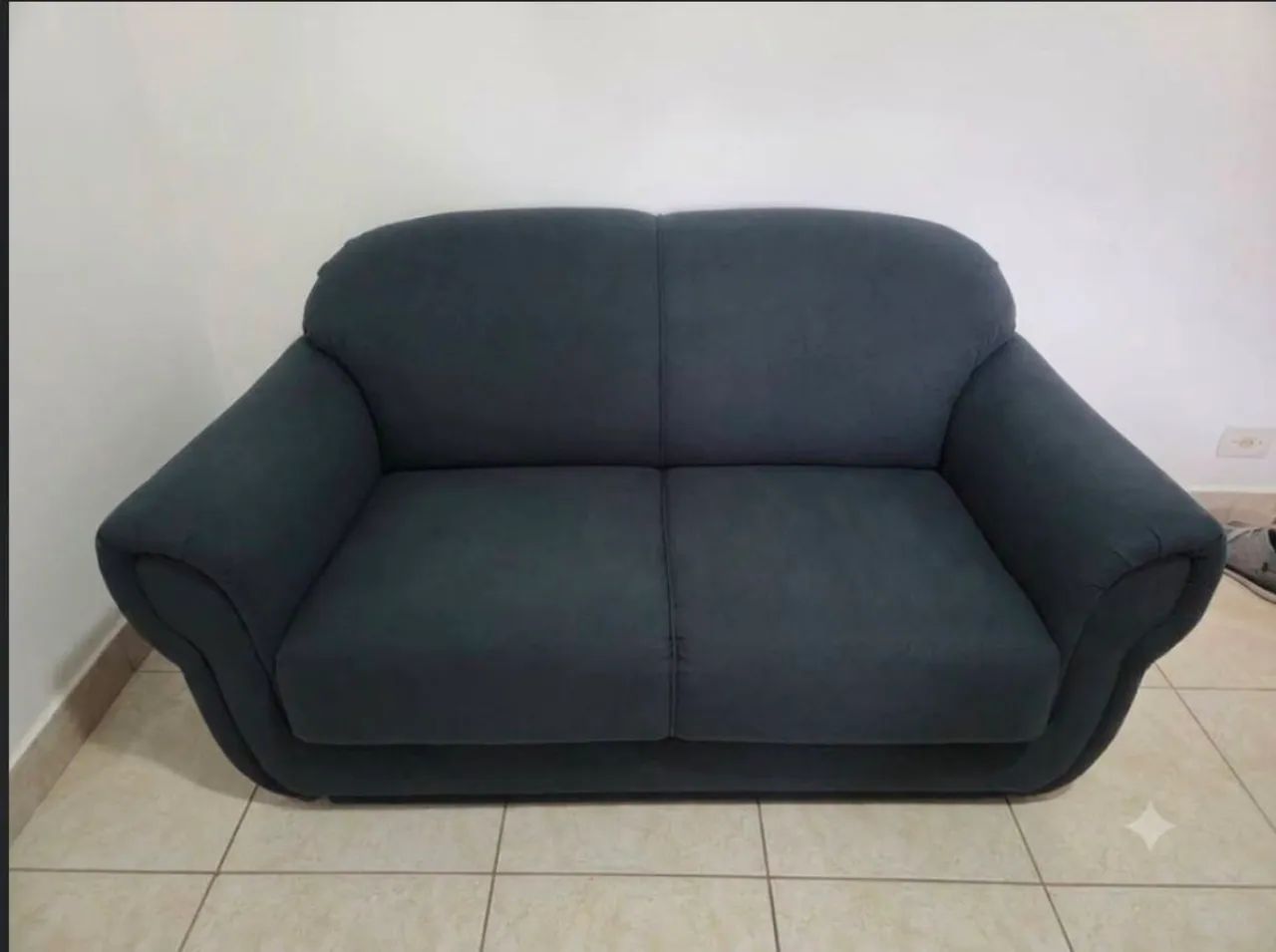 Sofa veludo 2 lugares Verde 1.70mtrs