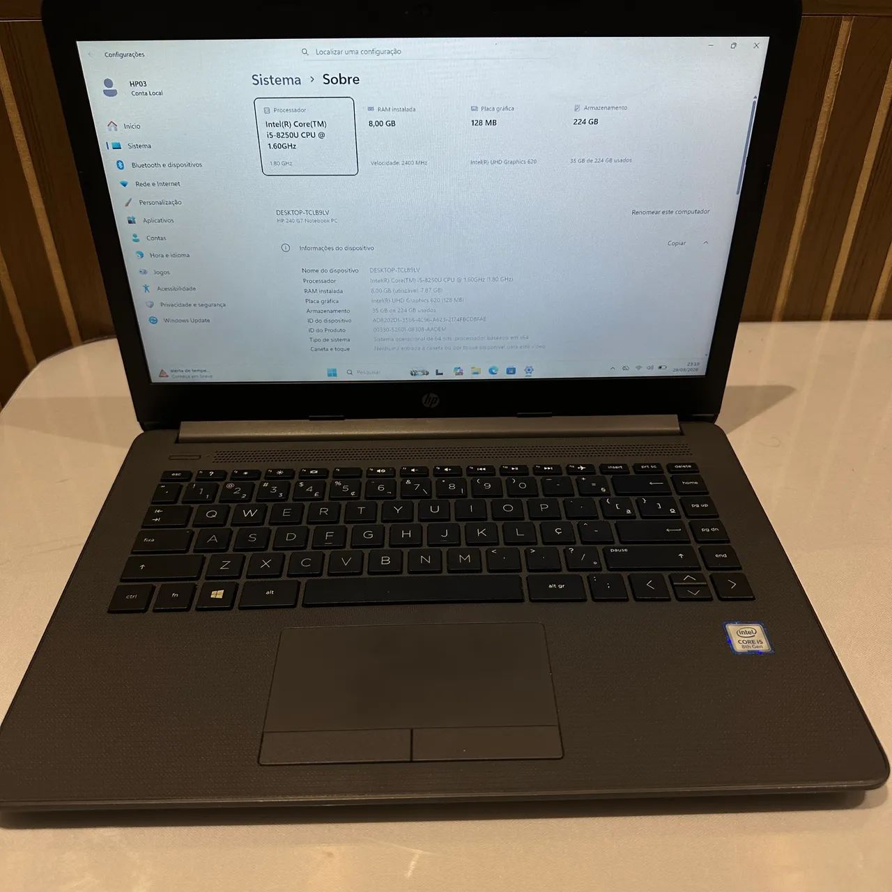 Notebook HP 240 G7 | Intel Core i5  | 8GB RAM | SSD 240GB - Foto 3