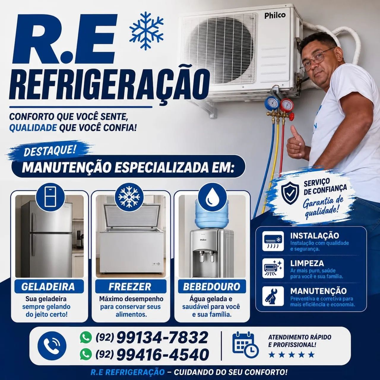 Serviço em refrigeração