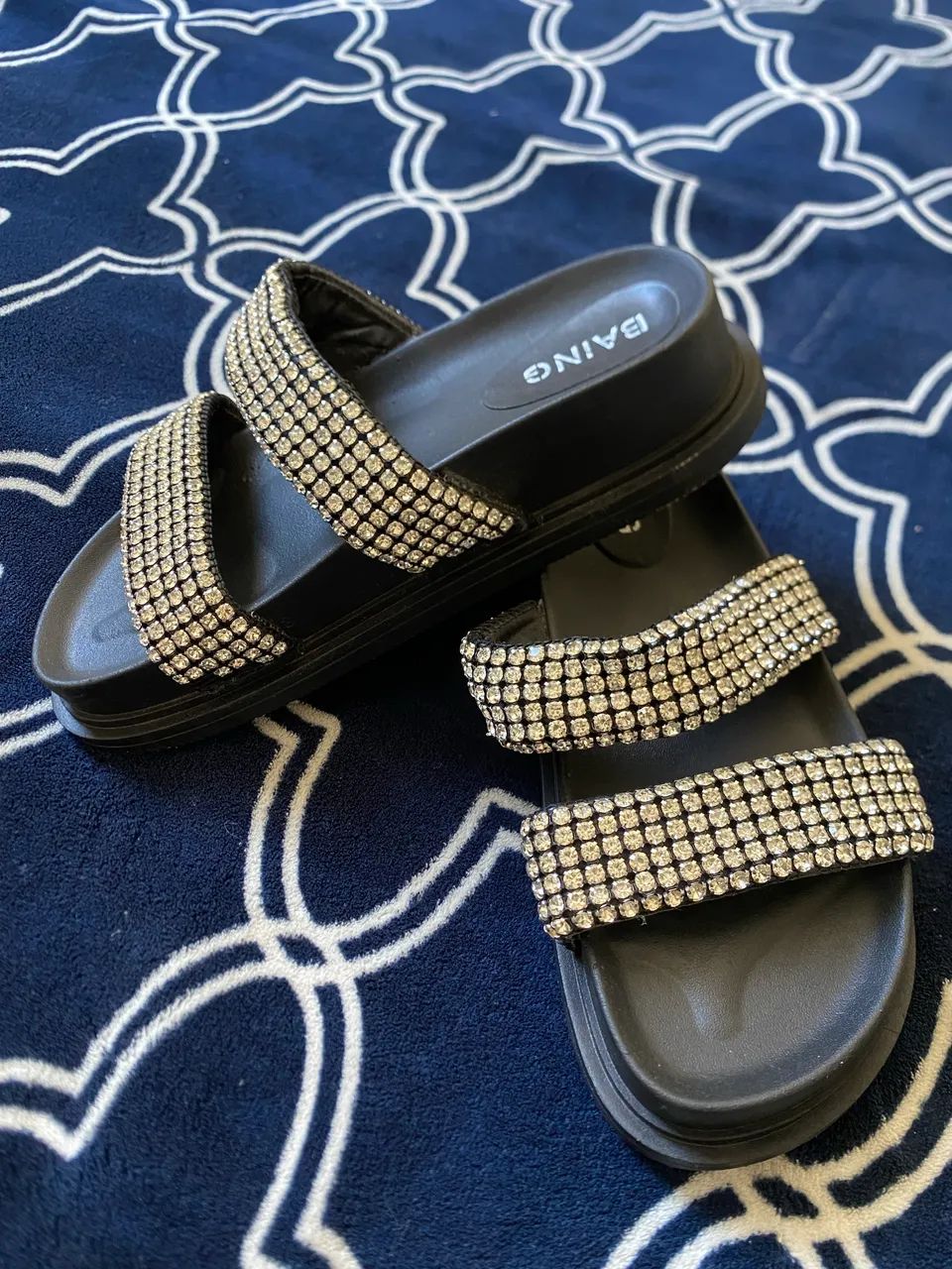 Papete Flatform Strass Shein