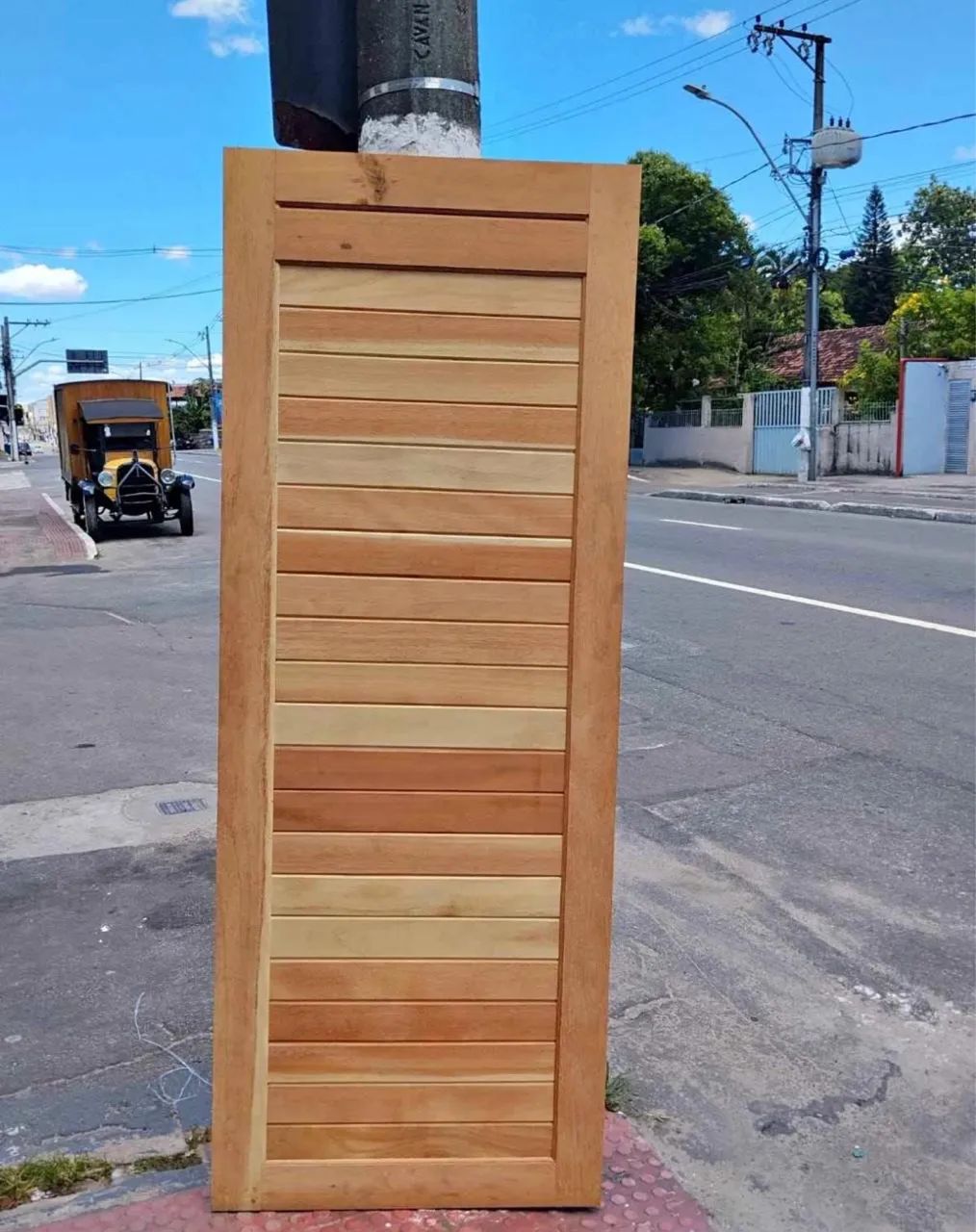 PORTA MACIÇA MISTA ALMOFADADA - QUEIMA DE ESTOQUE
