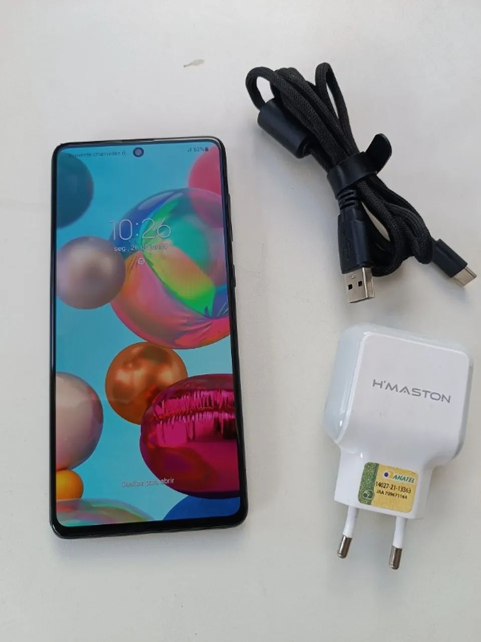 Celular Samsung Galaxy A71 128gb 6gb Ram + Carregador E Cabo