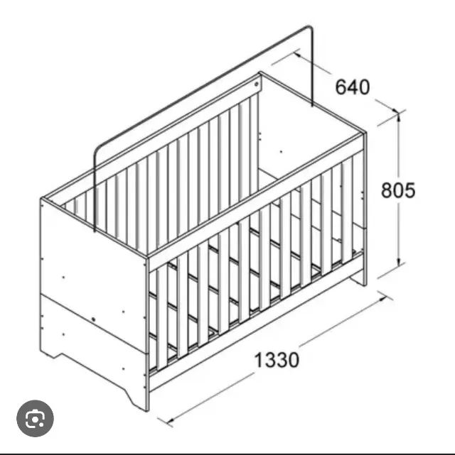 Berço branco madeirado - Foto 3