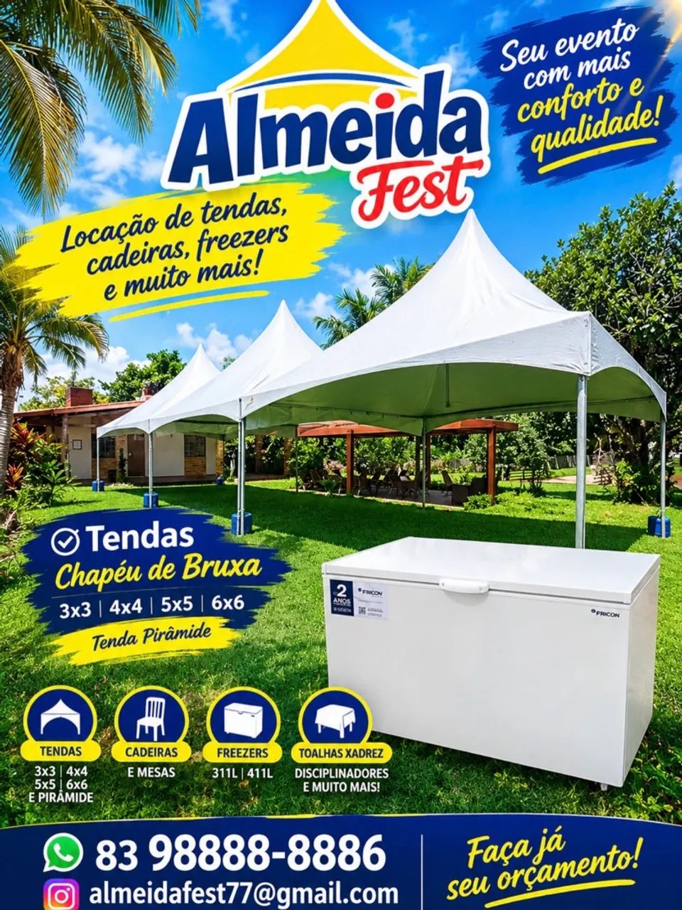 Locações de tendas