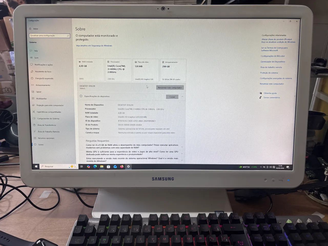 All in one Samsung i3 500 gb  - Foto 2