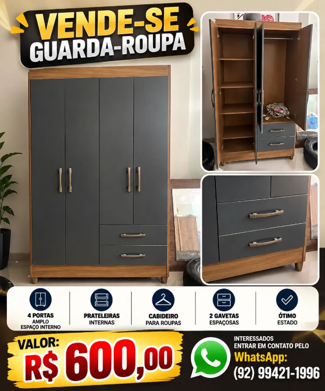 Guarda roupa solteiro 