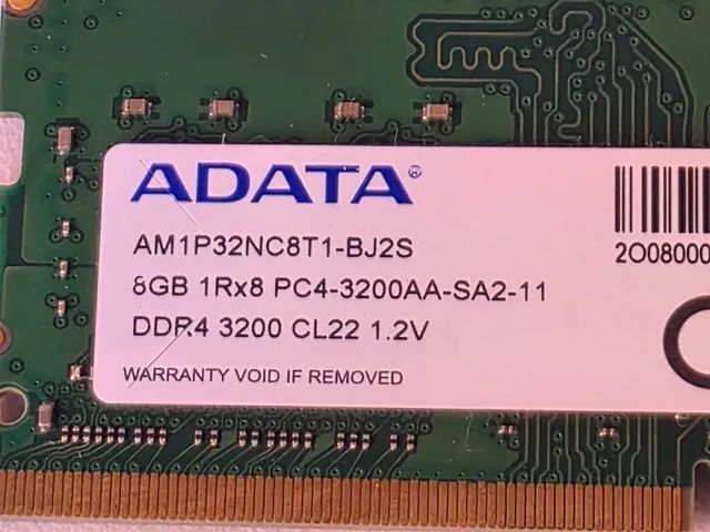 Memória Notebook ADATA 8GB, 3200MHz, DDR4 - Foto 3