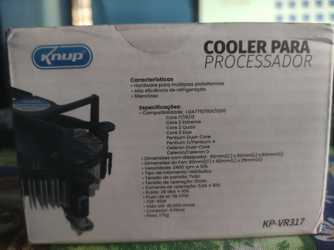 Cooler para processadores 1150, 1155, 775 etc.  