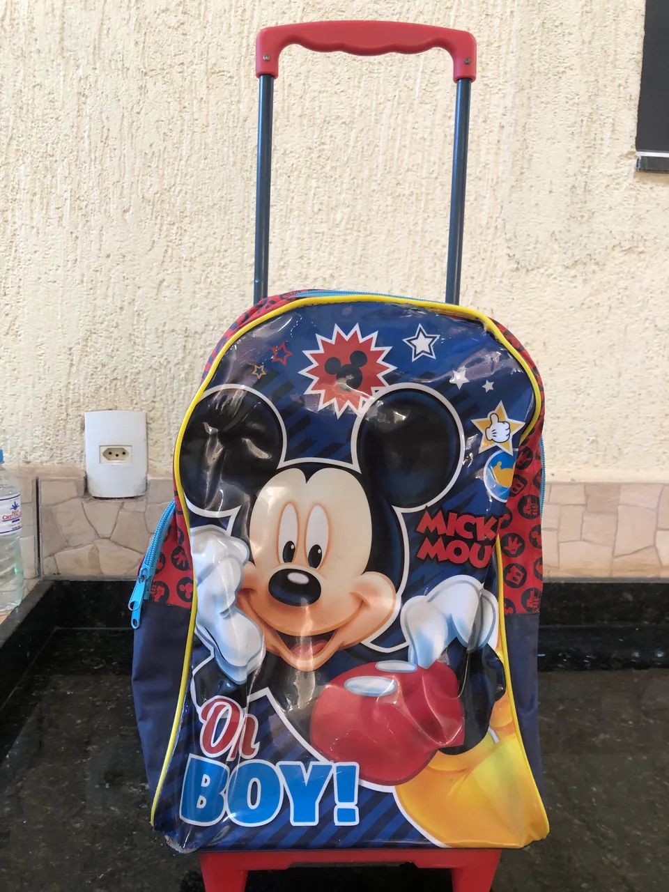  # ? Mochila Infantil Mickey Mouse com Rodinhas