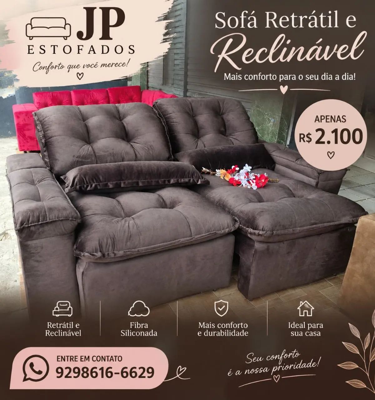 PROMOÇÃO SOFÁS NOVOS ENTREGA GRÁTIS 